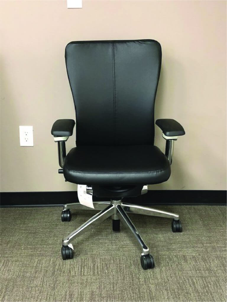 Haworth Blk Leather Zody Task - Houston Office Solutions